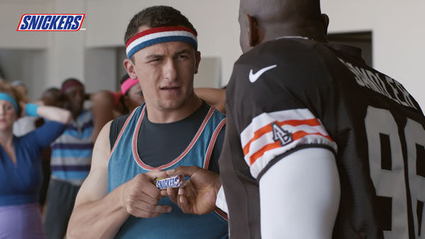 Johnny Manziel appears as aerobics instructor in Snickers ad